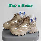 Mens Sneakers Breathable Damping Sports Shoes Casual Thick Sole Running Shoes Trainers Sport Platform Sneakers for