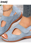 Women Sandals 2023 Fashion Summer Shoes For Women Heels Sandalias Mujer Summer Footwear Casual Wedge Shoes With Platform