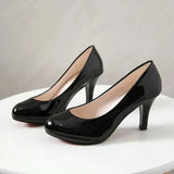 Summer Classics Round Toe Women's Pumps Comfortable Shallow Office Ladies Shoes Solid Platform Female