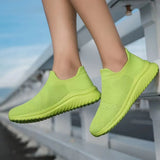 Breakj Women's Shoes Autumn New Couple Flying Socks Mesh Cloth Shoes Trend Fashion Casual Sneakers Ladies Running