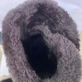 Waterproof Snow Boots for Women Non Slip Thick Plush Platform Ankle Boots Woman Plus Size Winter Cotton Padded Shoes