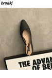 Pointed Toe Flats Shoes Women Slingback Sandals Elegant Mules Female Shallow Ballet Casual Loafers Sliver Zapatos