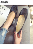 Women Shoes Flat Ballerina Female Casual Work Ballet Flats Ladies Shoes Fashion Buckle Soft Moccasins Driving Shoes