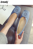 Women Shoes Flat Ballerina Female Casual Work Ballet Flats Ladies Shoes Fashion Buckle Soft Moccasins Driving Shoes