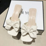 Size Women's Shoes 35-42 Summer Outer Wear Flat Slippers Wide Sandals Slippers Rhinestone Fashion Home