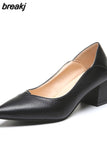 Color Office Ladies Pumps Hot Sale Spring Party Wedding High Heel Shoes Woman Pointed Toe Retro Pumps Size 34-40