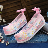 Breakj Shoes Bow Shoes Hanfu Shoes Gauze Hanfu Shoes Costume Sandals Summer Women Fashion And