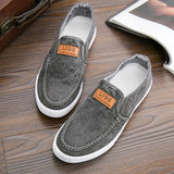 Men's Casual Shoes Breathable Canvas Denim Sneakers Men Walking Flats 2023 Spring Summer Lightweight Slip-on Loafers Shoes