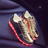 Sneakers for Women Casual Shoes Led Glowing Shoes for Men Fashion Flat Running Sneakers LED Rechargeable Couple's
