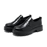 Breakj Shoes Men British Platform Casual Derby Shoes Business High End Wedding Low Top Martin