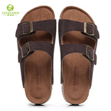Summer Men's Mule Clogs Slippers High Quality Classic Two Buckle Cork Slides Sandals Footwear For Men Women Unisex