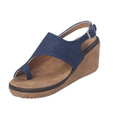 2021 Women Comfy Plain Shoes Wedge Heel Ladies Casual Big Toe Foot Correction Sandals Orthopedic Bunion Corrector Flip