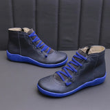 Breakj Autumn And Winter Large-Size Flat Bottom Warm Lady Short Boots New Flat Bottom Women