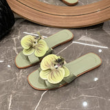 New Women's Slippers 2024 Fashion flower Women's Sandals Bathroom Slippers Banquet Party Women's Shoes slides