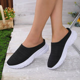 for Women 2023 Outdoor Breathable Women's Vulcanize Shoes Thick Bottom Walking Shoe Easy Put on Slippers Slip-on