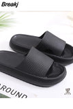 Thick Platform Bathroom Home Slippers Cloud Slippers Women Soft Sole EVA Indoor Slides Sandals Summer Non-slip Flip