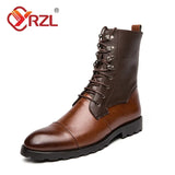 Leather Boots for Men 2021 Men's Boots Winter Mens Boots Lace Up Versatile Ankle Boot Big Size 38-48 Footwear Men