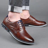 Men Shoes Business Brand Leather Shoes Fashion Casual Shoes for Men Black Brown Breathable Loafers Comfort Men'shoe