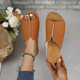 2024 Summer New Slope Heel Thick Soles Large Size Casual Fashion Simple Thick Soles For Women's