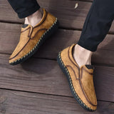 Men Leather Casual Shoes Luxury Soft Walking Sneakers Comfortable Fashion Loafers Zapatos De Hombre Driving Shoes