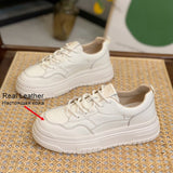 Size 35-40 Sneakers For Women Rela Leather High Heels Platform Shoes Women 2023 Fashion Pumps Baskets Luxury