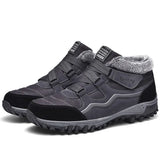 Men Warm Plush Snow Boots Non-Slip Men Work Cotton Shoes Couple Cotton Shoes Fashion Casual Walking Sneakers Man