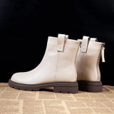 Ankle Boots Female Luxury Designer Shoes Woman Wedges Platform Heels Women's Boots Free Shipping Short Leather