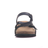 Fashion Women Wedge Cork Slipper 2023 New Summer Beach Outside Buckle Trifle Platform Med Heel Slide