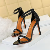 Breakj Fashion Sexy Nightclub Summer Heels One-Word