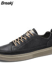Men Casual Shoes Outdoor PU Leather Breathable Comfortable Men's Shoes 2023 Spring Men Sneackers Male Skate Shoes