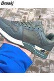 New Arrival Women Sneakers Fashion Mixed Color Casual Sports Running Shoes For Woman Suede Leather Comfort