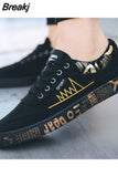 Spring Autumn New Men's Flat Shoes Fashion Men's Comfortable Breathable Canvas Shoes Men's Lace Casual