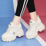 Vulcanized Shoes Women's Shoes Solid Color Ladies Platform Shoes 2023 Mesh Women's Sports Comfortable Breathable
