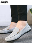 Loafers for Men Soft Driving Moccasins High Quality Flats Male Walking Shoes Suede Casual Loafers Summer Men's