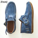 Women's Comfy Sneakers Flats Autumn Buckle Strap 2023 New Casual Travel Breathable Sneaker Buckle Strap Round Toe Ladies