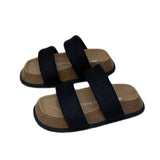 Open Toe Slippers Runway Beach Shoes For Women Slip On Flats Leisure Outwear White Platform Sandals Woman