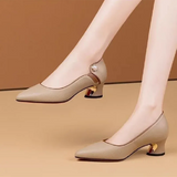 De Mujer Women Cute Sweet Light Weight Comfort Spring & Summer Square Heel Shoes Lady Casual Sky Blue Pumps