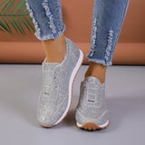 Breakj New Women's Single-Shoe Lid Water Drill Tight Casual Single-Shoe Thick-Soled Fish Mouth Single