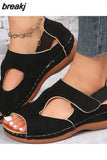 Women Sandals 2023 Fashion Summer Shoes For Women Heels Sandalias Mujer Summer Footwear Casual Wedge Shoes With Platform