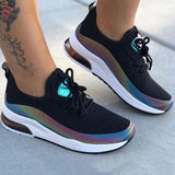 Colorful Cool Sneaker Ladies Lace Up Vulcanized Shoes Casual Female Flat Comfort Walking Shoes Woman 2020