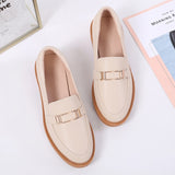 Women Flat Shoes Round Toe Lace-Up Oxford Shoes Woman Genuine Leather Brogue Women Platform Shoes Women Loafers