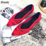 Simple Flat Shoes Women Comfortable Latex Insole Casual Shoes Candy Colors Pointed Single