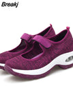 Air Cushion Flat Shoes Women Mesh Sneakers Breathable Women Shoes Increase Ladies Casual Shoes Zapatos De Mujer