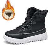 Women's White Snow Boots Platform Winter Boots Thick Plush Waterproof Anti-skid Boots Fashion Winter Warm Fur