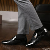 Men Slip on Men Dress Oxfords Fashion Business Dress Men Shoes 2023 New Classic Leather Men'S Suits Shoes Man