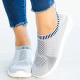 Breathable Mesh Women Sneakers 2023 autumn Comfortable Running Shoes Woman Soft Sole Knitted Sock Shoes Plus Size