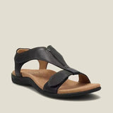 Breakj New 43 Plus Size Thick Platform Heel Shoes Velcro Buckle Sandal