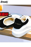 Women's Shoes Spring 2023 New Leather Summer Casual Flat Platform Male White Shoe Couples Fashion Sneakers Tennis Female Size