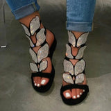 Rhinestone New Women Spring/summer New Soft-slip Non-slip Sandals Foam Sole Durable Sandals Ladies Outdoor Beach