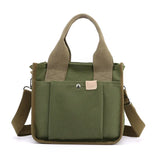 Fashion Canvas Women Crossbody Bag Simple Large Capacity Storage Shoulder Bags Multiple Pockets Female Shopping